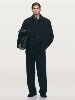 Zweireihiger Wollblazer