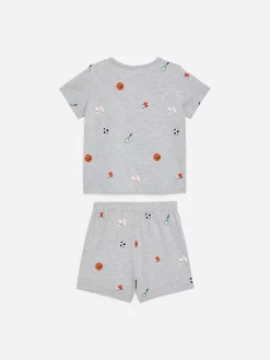 Zweiteiliger kurzer Pyjama aus Jersey