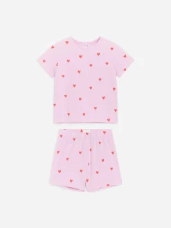 Zweiteiliger kurzer Pyjama aus Jersey